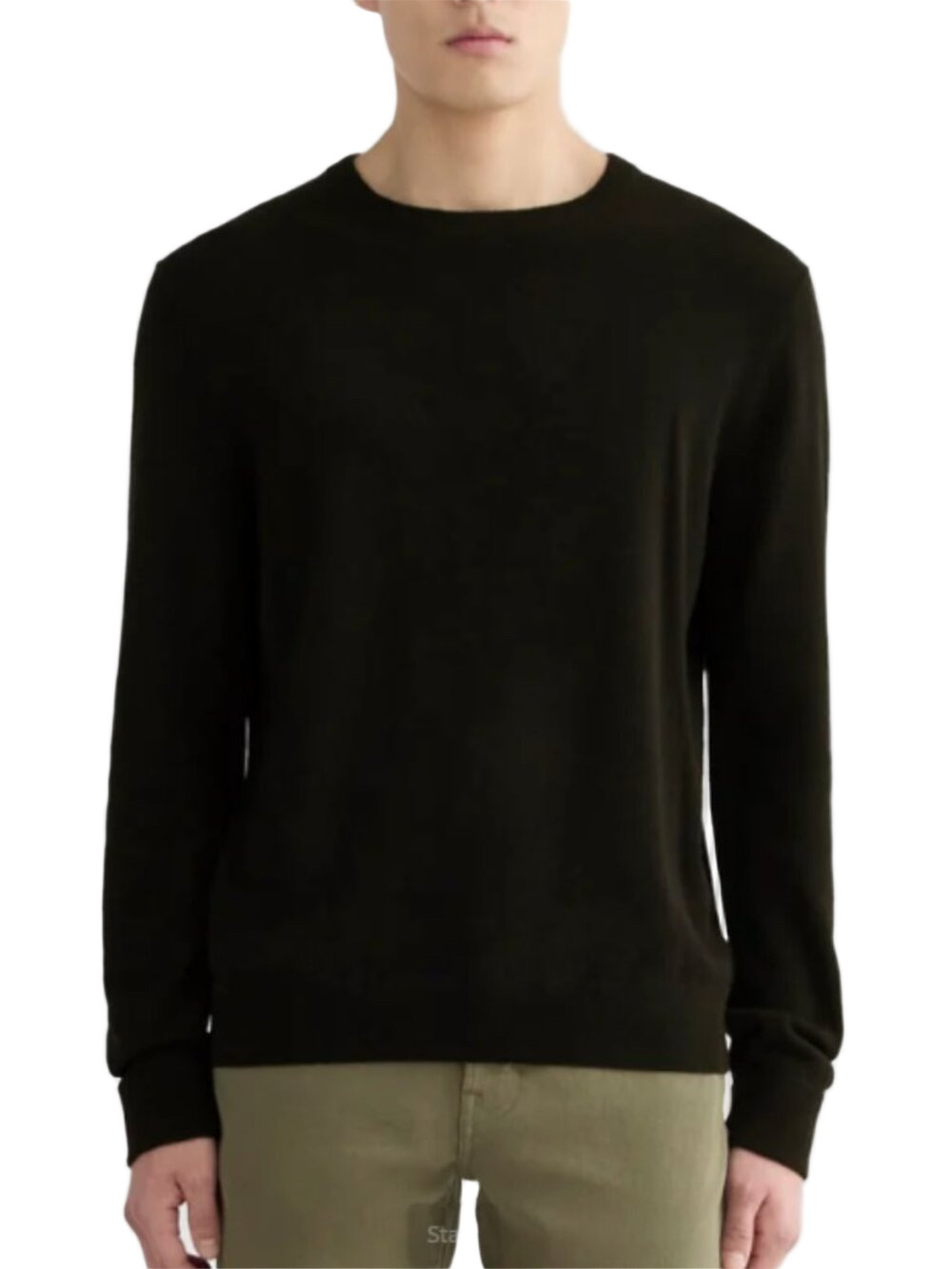 Everlane The Cashmere Crew 100% Cashmere Black Sweater SZ Medium